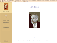 Tablet Screenshot of alainconnes.org